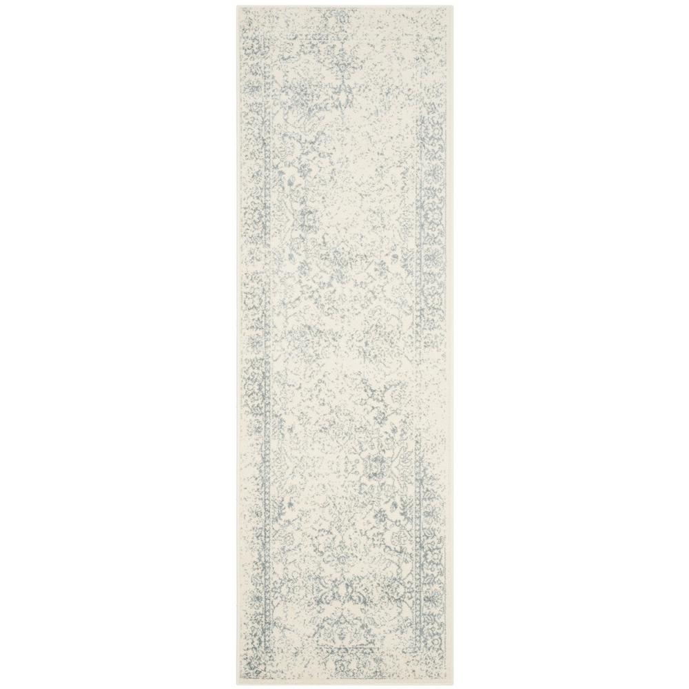 Adirondack, IVORY / SLATE, 2'-6" X 16', Area Rug. Picture 1