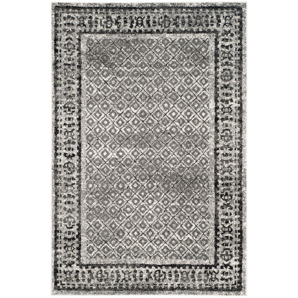 Adirondack, IVORY / SILVER, 6' X 9', Area Rug, ADR110B-6. Picture 1