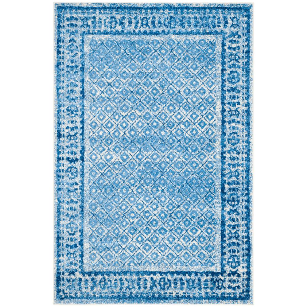 Adirondack, SILVER / BLUE, 6' X 9', Area Rug, ADR110D-6. Picture 1
