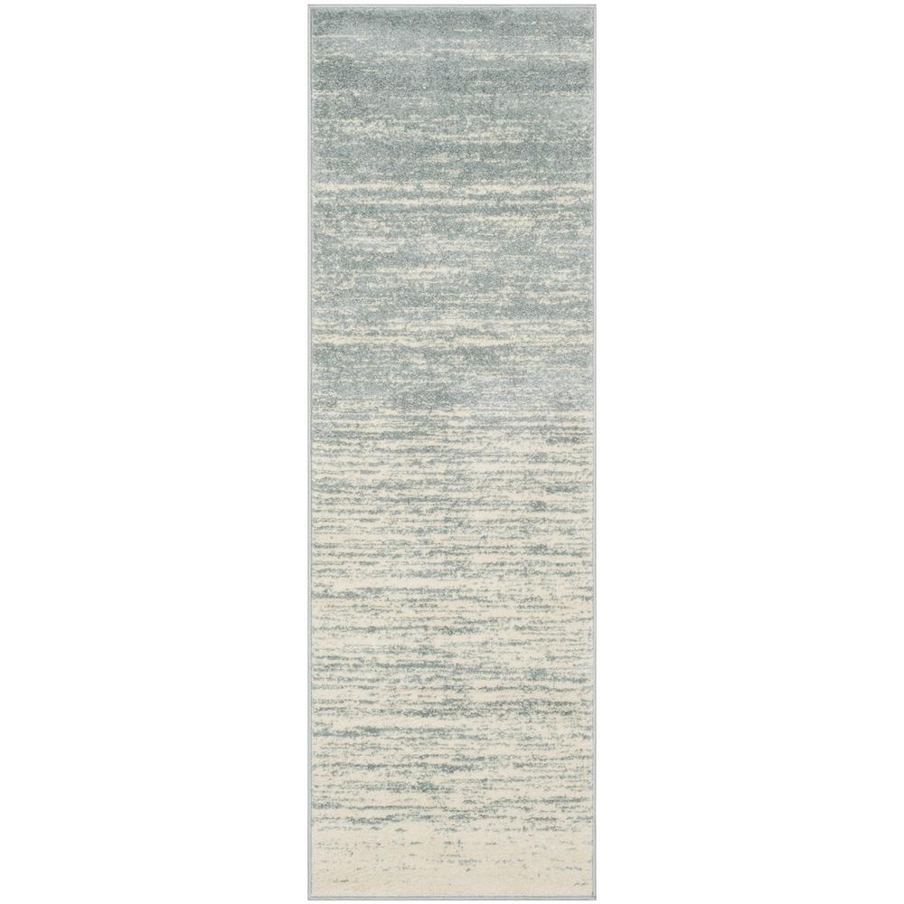 Adirondack, SLATE / CREAM, 2'-6" X 8', Area Rug. Picture 1