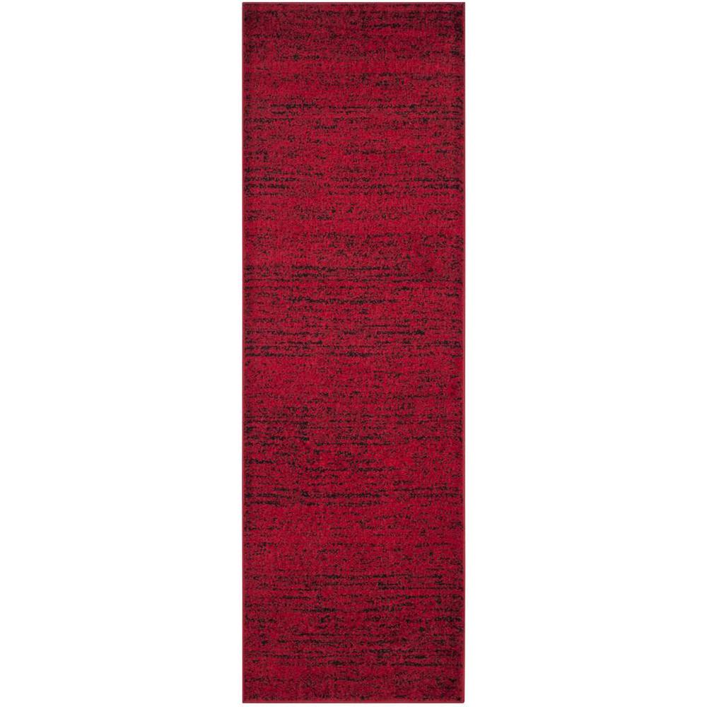 Adirondack, RED / BLACK, 2'-6" X 20', Area Rug, ADR117F-220. Picture 1