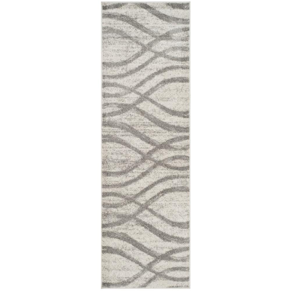 Adirondack, CREAM / GREY, 2'-6" X 8', Area Rug. Picture 1