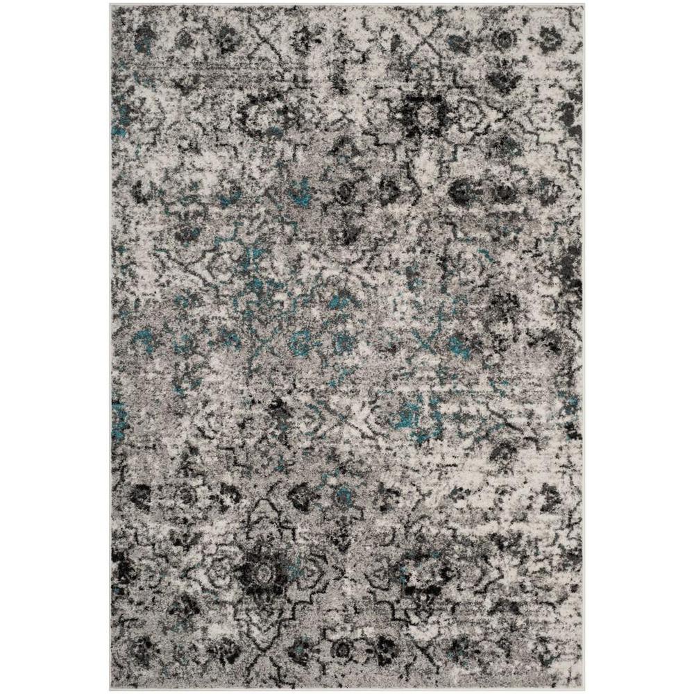 Adirondack, GREY / BLACK, 6' X 9', Area Rug, ADR135C-6. Picture 1