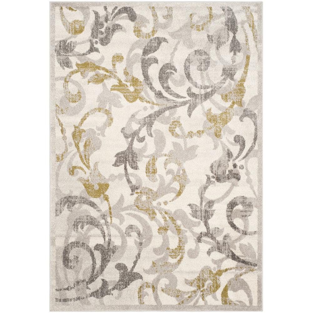 AMHERST, IVORY / LIGHT GREY, 6' X 9', Area Rug, AMT428E-6. Picture 1