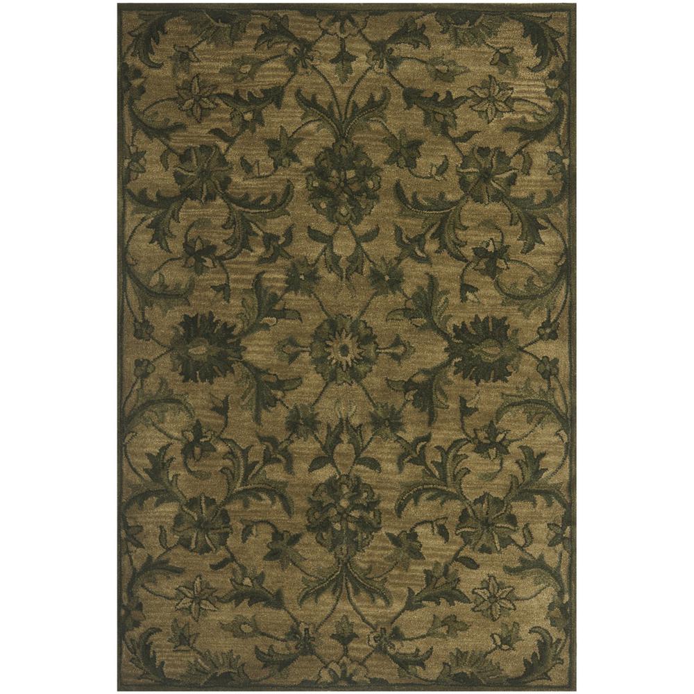 ANTIQUITY, OLIVE / GREEN, 5' X 8', Area Rug. Picture 1