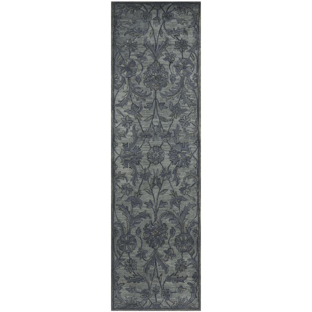 ANTIQUITY, GREY / MULTI, 2'-3" X 8', Area Rug. Picture 1