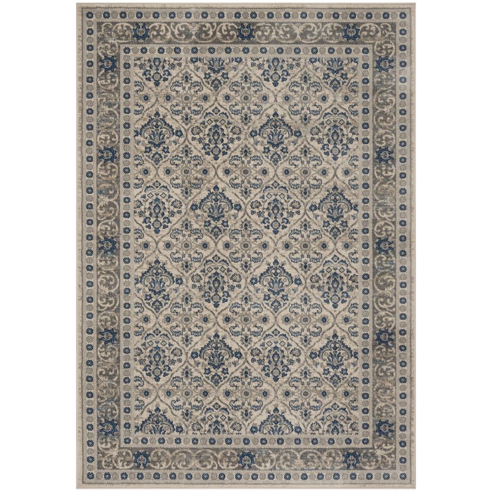 BRENTWOOD, LIGHT GREY / BLUE, 6' X 9', Area Rug, BNT870G-6. Picture 1