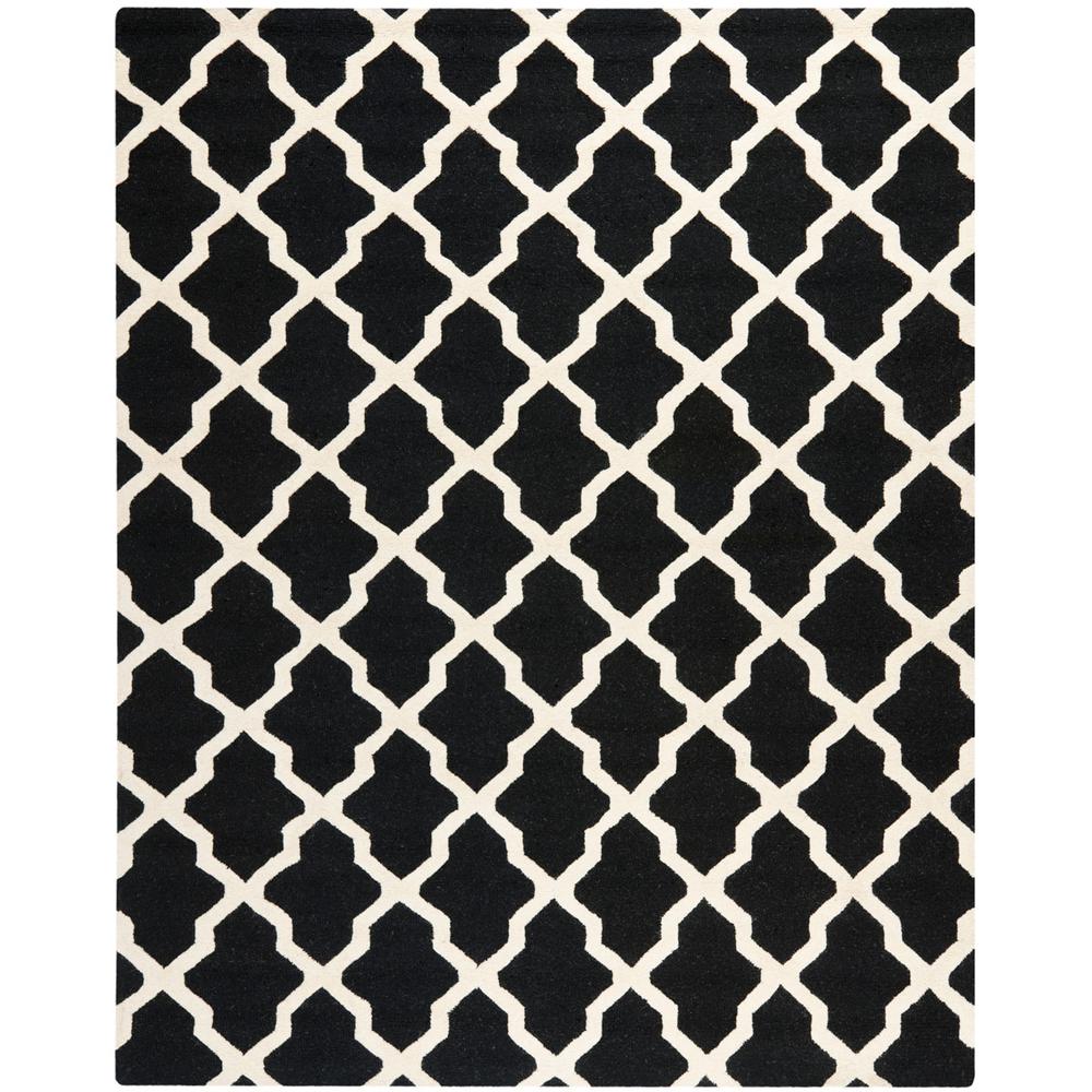 CAMBRIDGE, BLACK / IVORY, 8' X 10', Area Rug, CAM121E-8. Picture 1