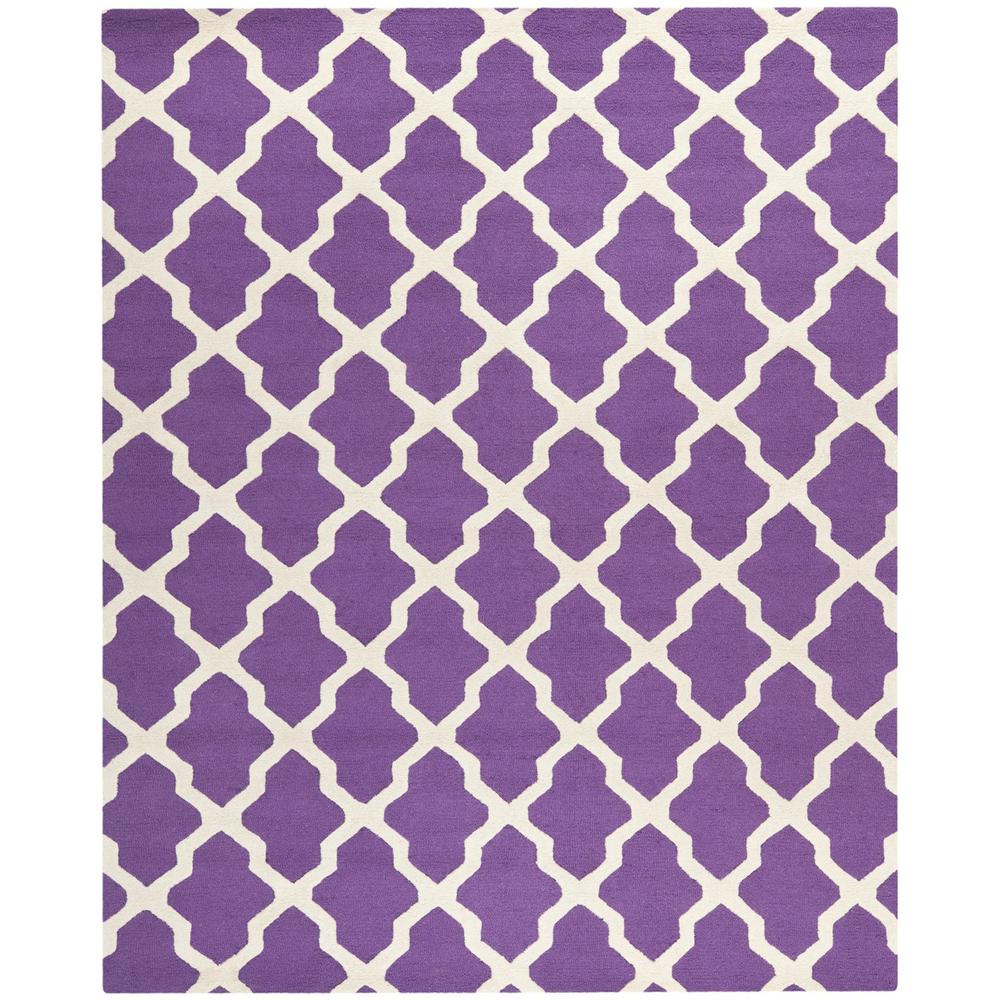 CAMBRIDGE, PURPLE / IVORY, 9' X 12', Area Rug, CAM121K-9. Picture 1