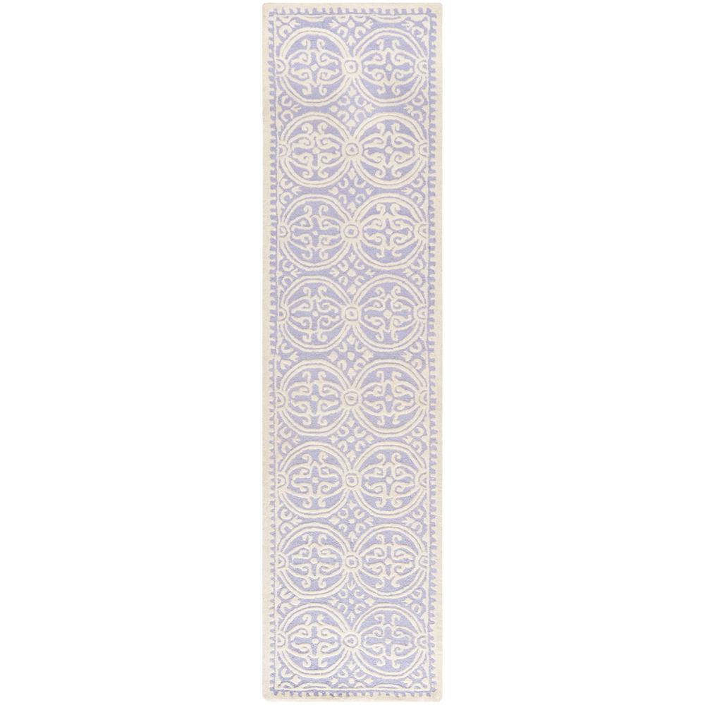 CAMBRIDGE, LAVANDER / IVORY, 2'-6" X 6', Area Rug, CAM123C-26. Picture 1