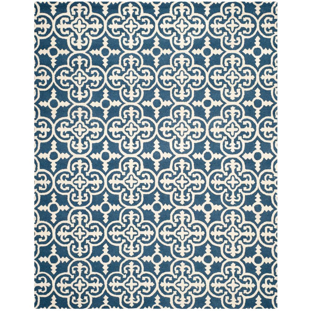 CAMBRIDGE, NAVY / IVORY, 12' X 18', Area Rug, CAM133G-1218. Picture 1