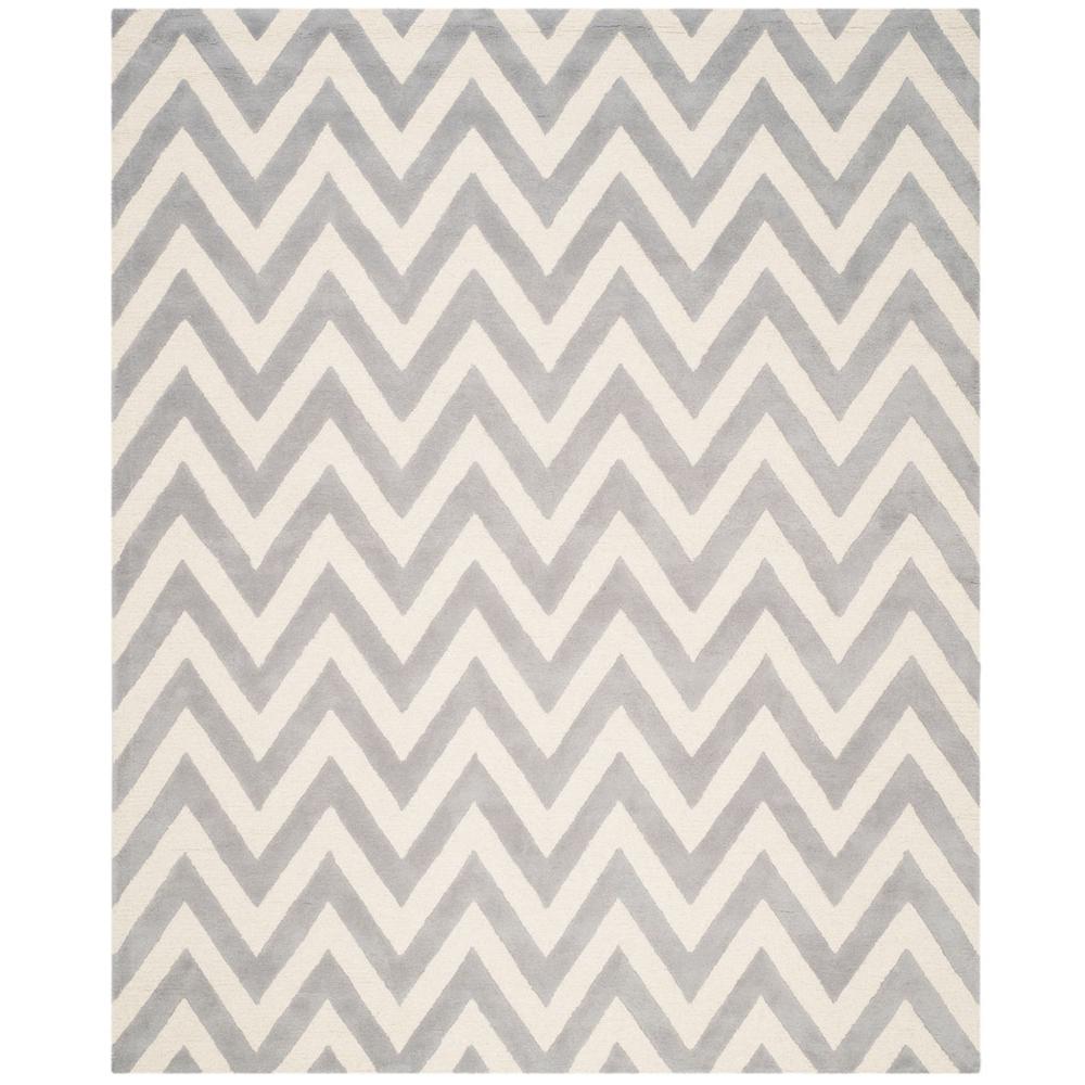 CAMBRIDGE, SILVER / IVORY, 12' X 18', Area Rug, CAM139D-1218. Picture 1