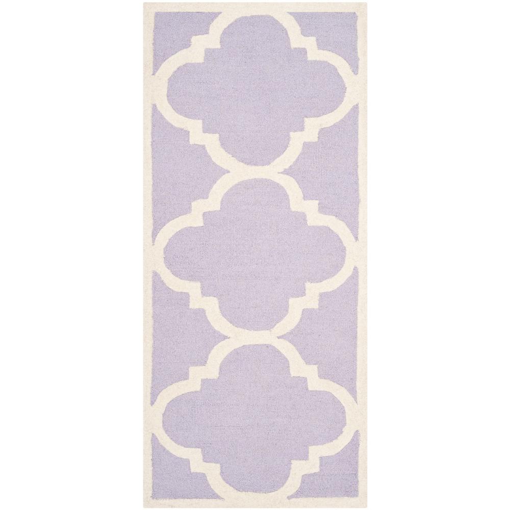 CAMBRIDGE, LAVANDER / IVORY, 2'-6" X 6', Area Rug, CAM140C-26. Picture 1
