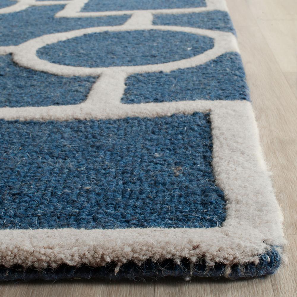 CAMBRIDGE, NAVY BLUE / IVORY, 9' X 12', Area Rug, CAM143G-9. Picture 1