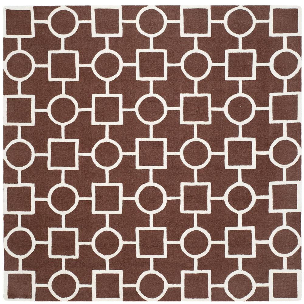 CAMBRIDGE, DARK BROWN / IVORY, 9' X 12', Area Rug, CAM143H-9. Picture 1