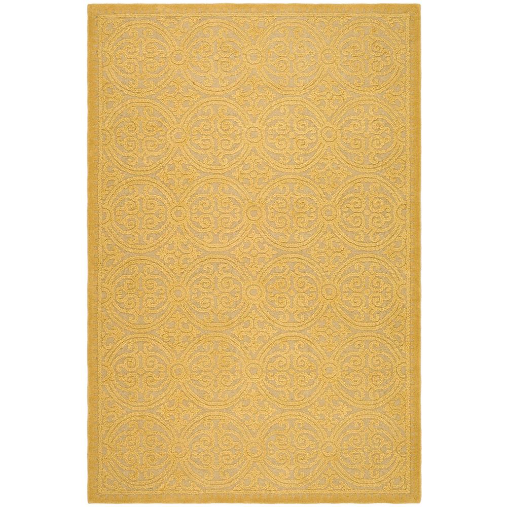 CAMBRIDGE, LIGHT GOLD / DARK GOLD, 8' X 10', Area Rug. Picture 1