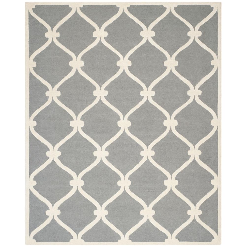 CAMBRIDGE, DARK GREY / IVORY, 9' X 12', Area Rug, CAM710D-9. Picture 1