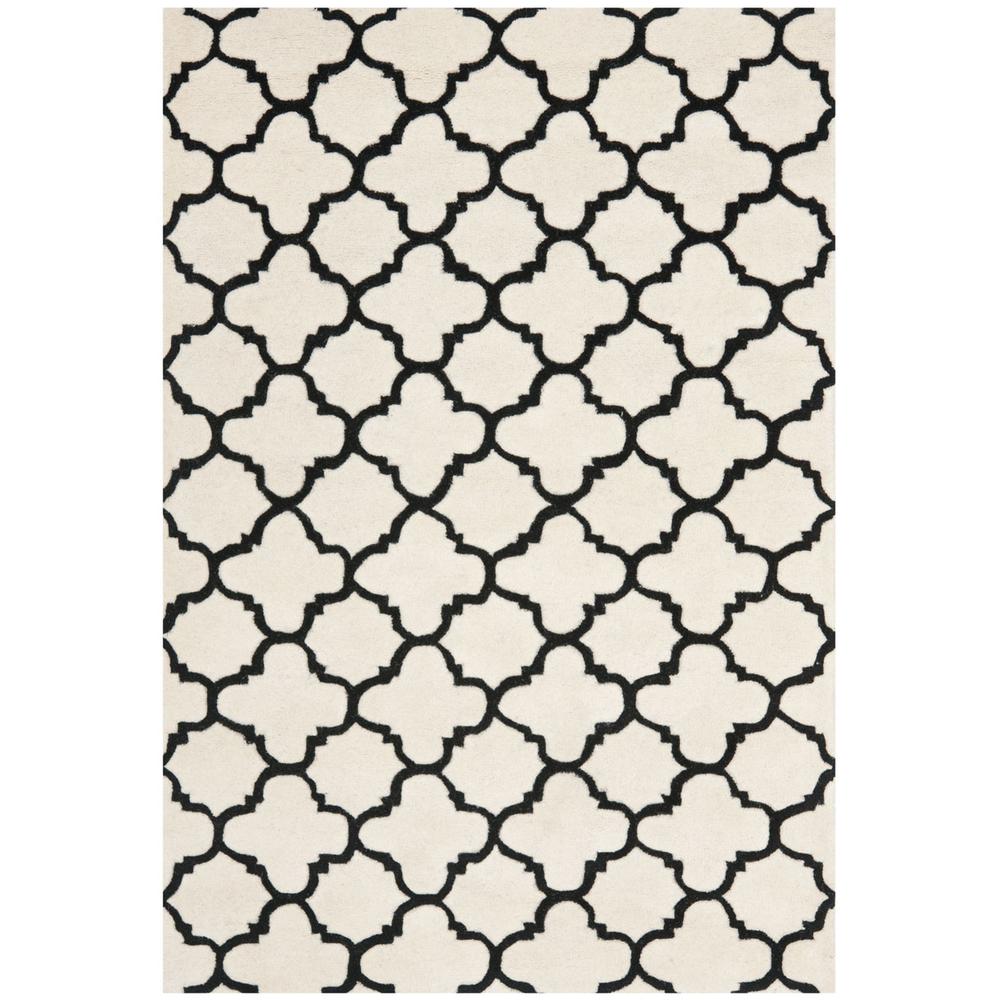 CHATHAM, IVORY / BLACK, 6' X 9', Area Rug, CHT717A-6. Picture 1