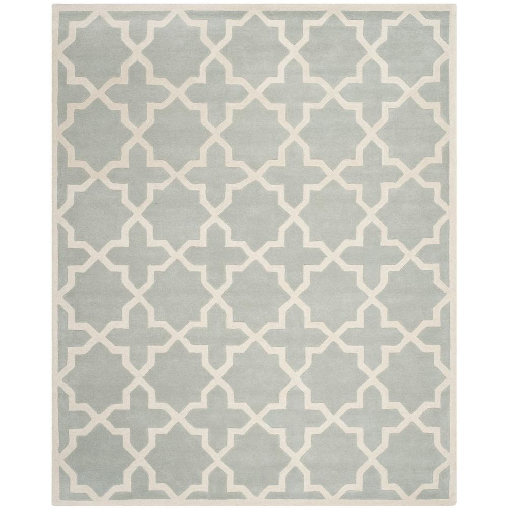 CHATHAM, GREY / IVORY, 8'-9" X 12', Area Rug, CHT732E-9. Picture 1