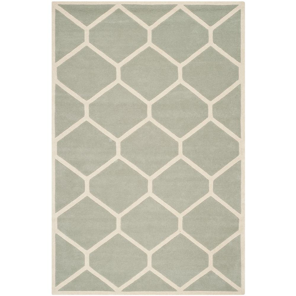 CHATHAM, GREY / IVORY, 8'-9" X 12', Area Rug, CHT738E-9. Picture 1