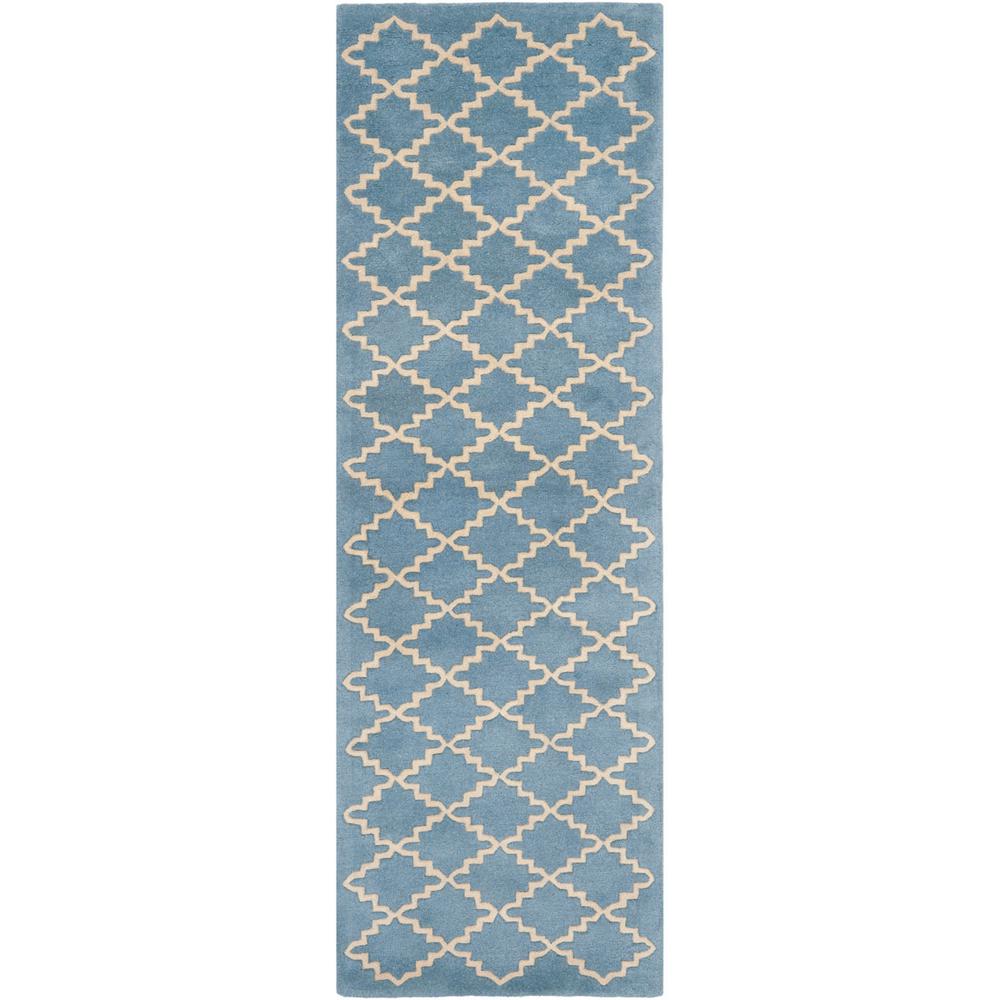 CHATHAM, BLUE GREY, 2'-3" X 7', Area Rug. Picture 1