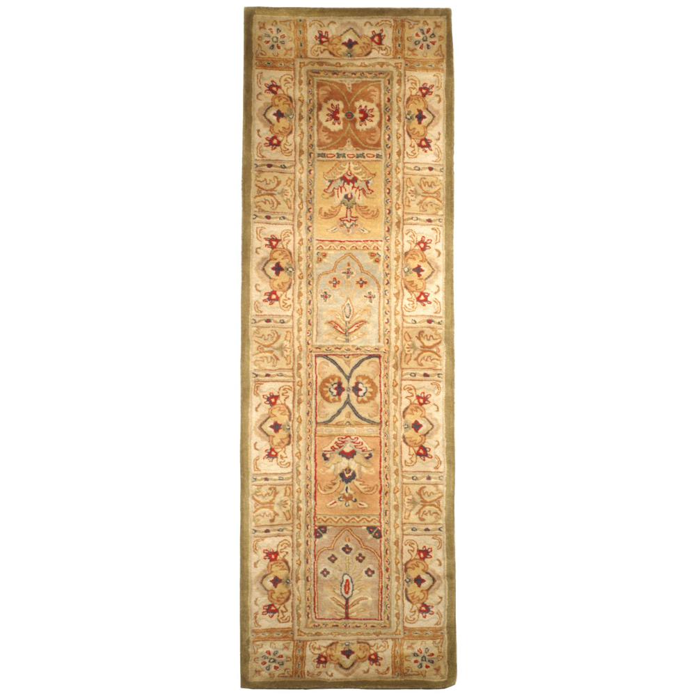 CLASSIC, SAGE / MULTI, 2'-3" X 16', Area Rug. Picture 1