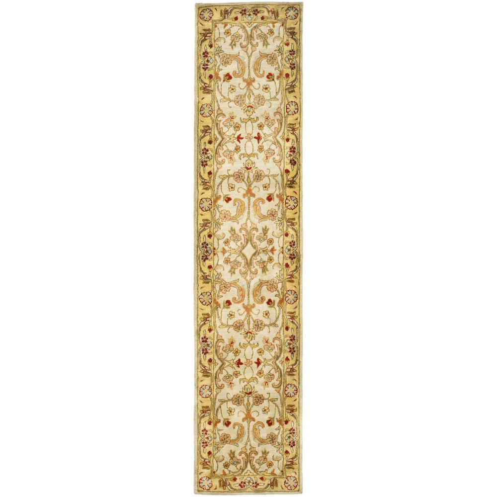 CLASSIC, GREY / LIGHT GOLD, 2'-3" X 22', Area Rug. Picture 1