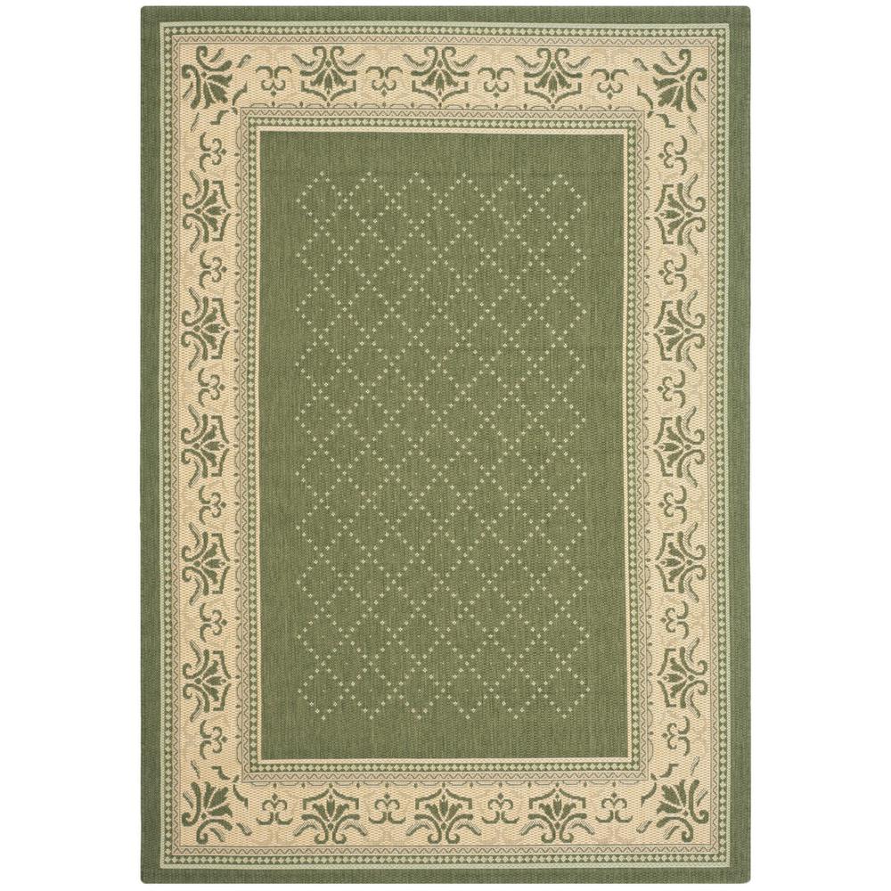 COURTYARD, OLIVE / NATURAL, 2'-7" X 5', Area Rug, CY0901-1E06-3. Picture 1