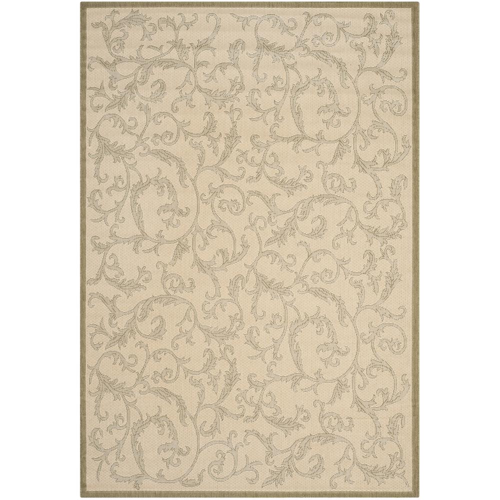 COURTYARD, NATURAL / OLIVE, 2'-7" X 5', Area Rug, CY2653-1E01-3. Picture 1