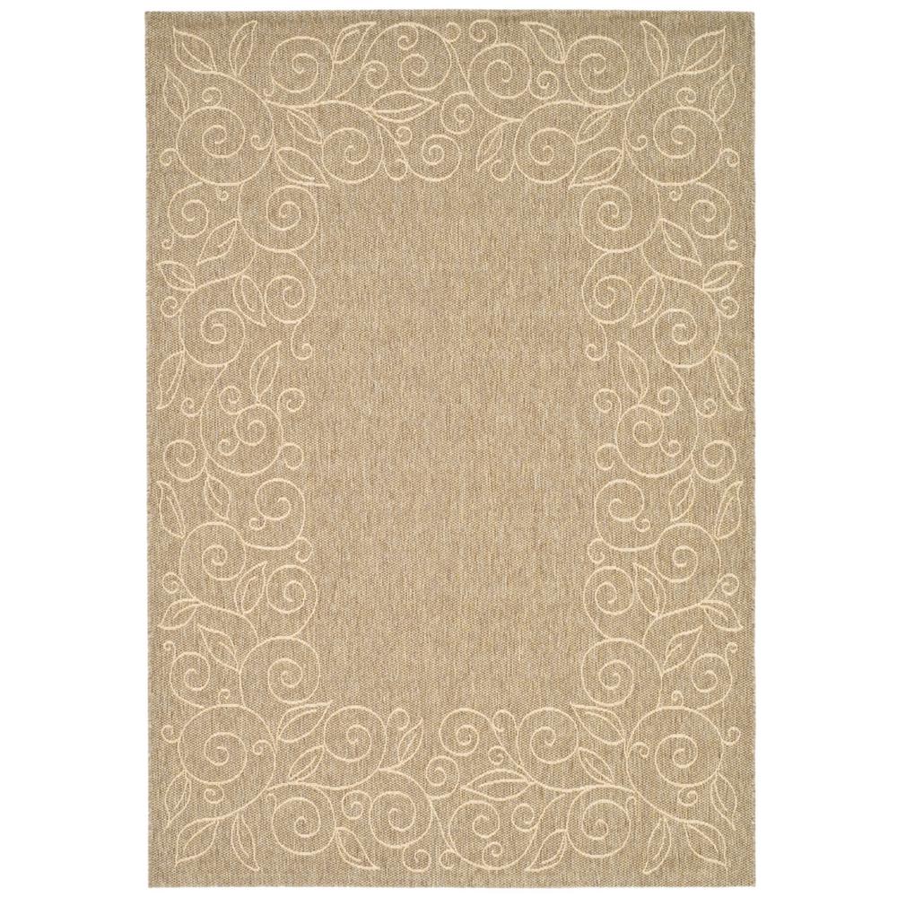 COURTYARD, DARK BEIG / BEIGE, 6'-7" X 9'-6", Area Rug, CY5139B-6. Picture 1