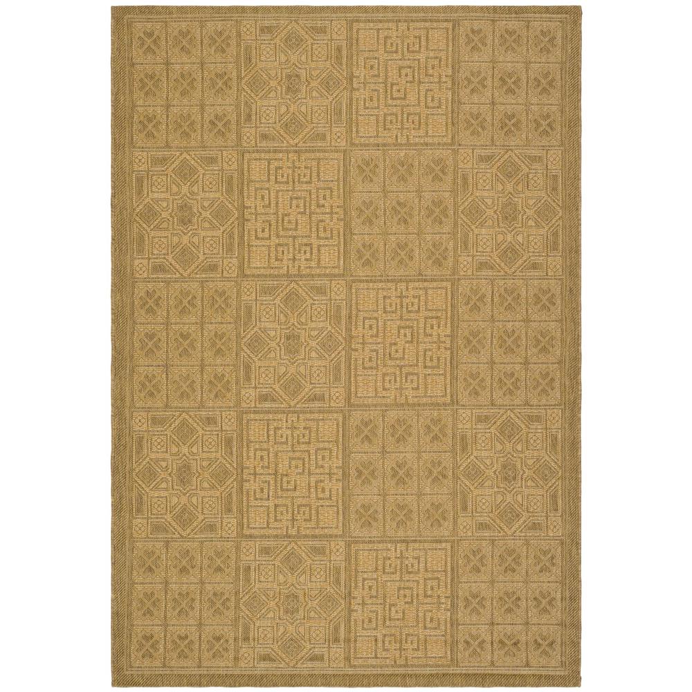 COURTYARD, GOLD / NATURAL, 8' X 11', Area Rug, CY6947-49-8. Picture 1
