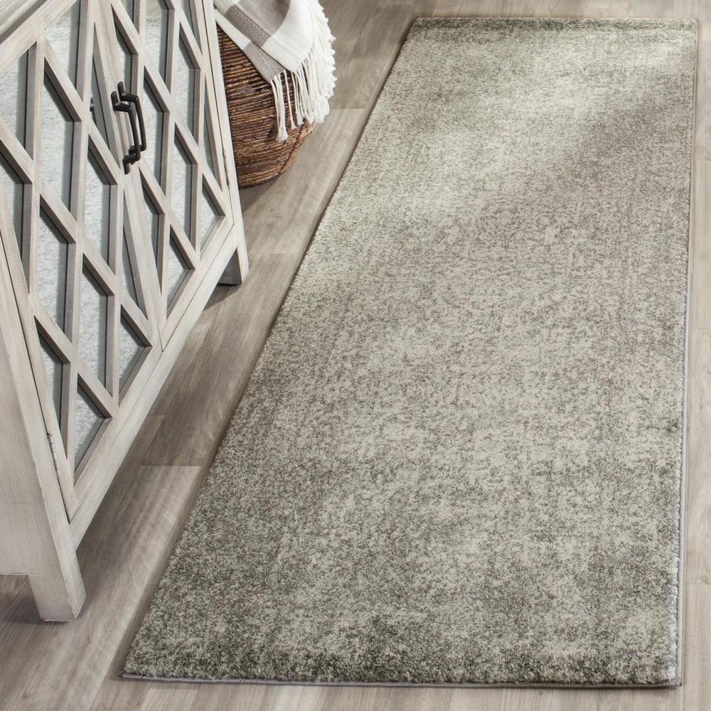 EVOKE, SILVER / IVORY, 2'-2" X 17', Area Rug. Picture 1