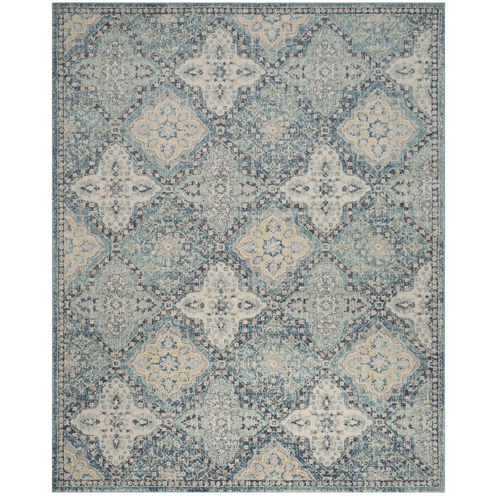 EVOKE, LIGHT BLUE / IVORY, 9' X 12', Area Rug, EVK274C-9. Picture 1