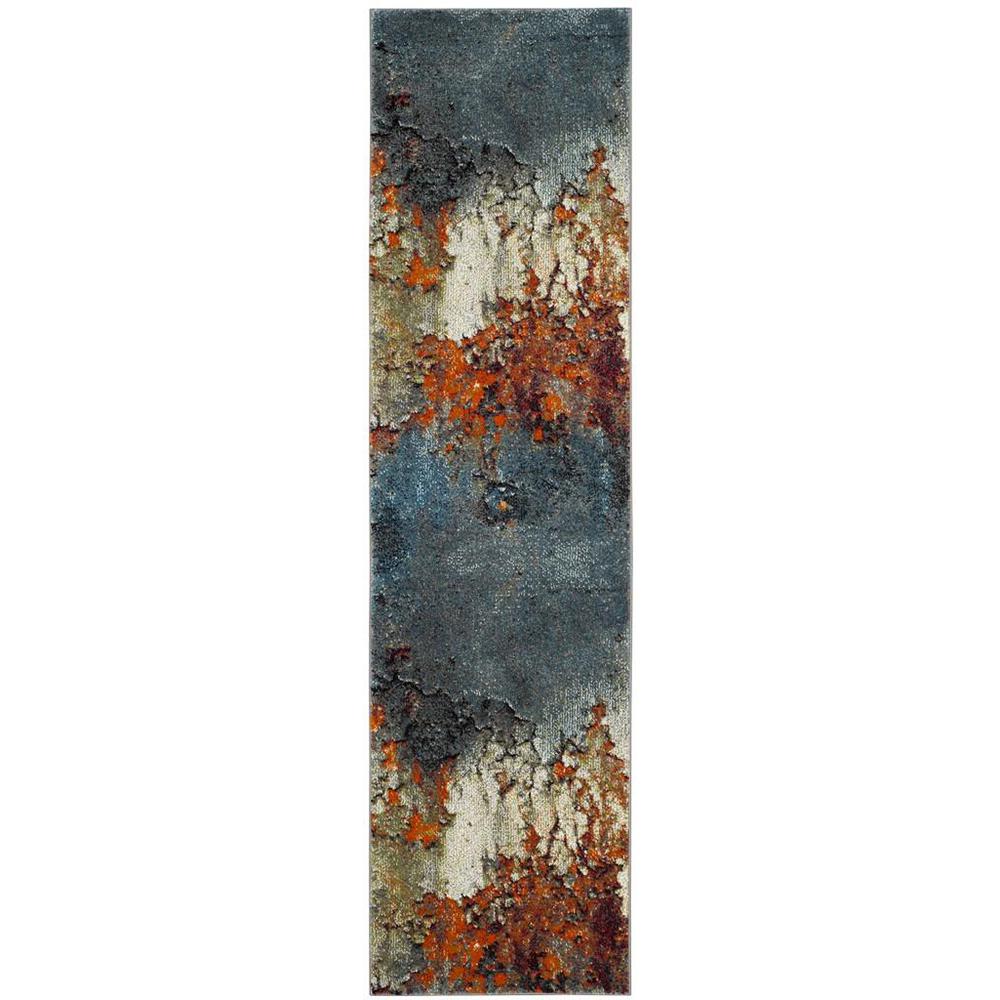 GLACIER, BLUE / MULTI, 2'-3" X 6', Area Rug, GLA125B-26. Picture 1