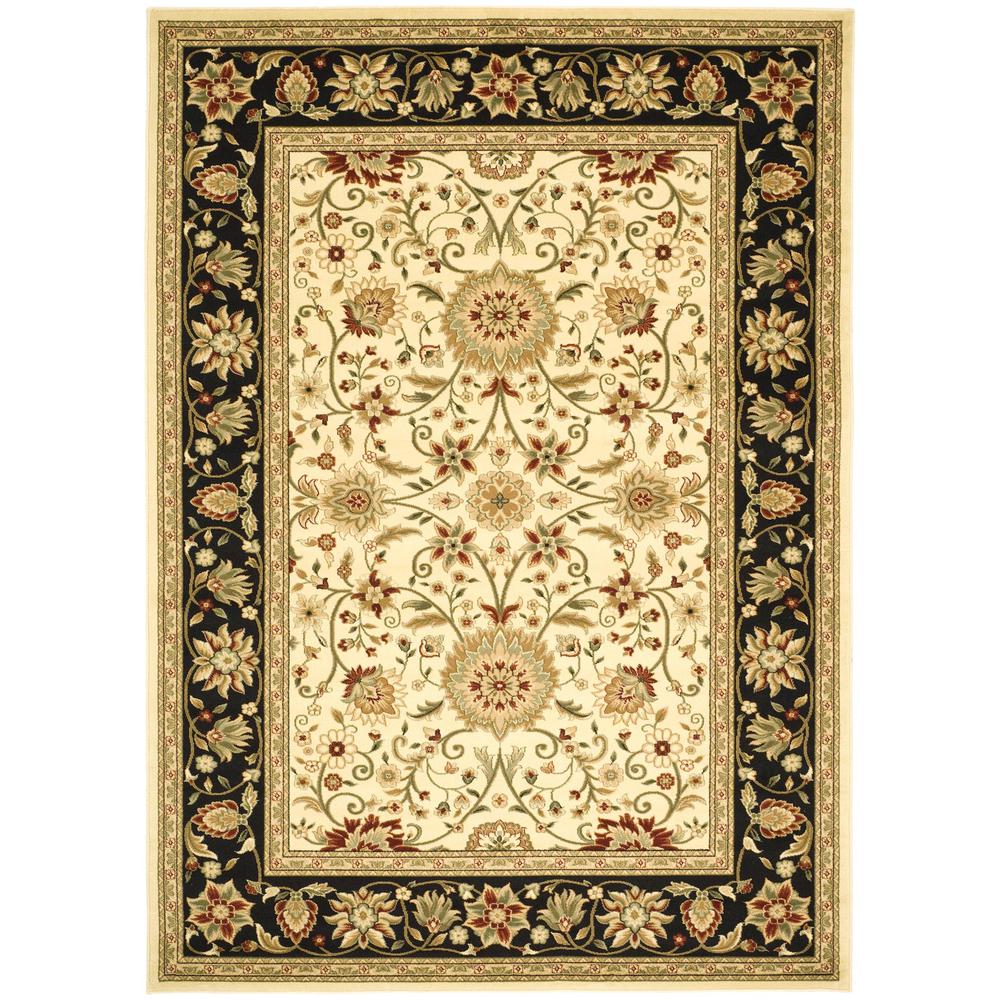 LYNDHURST, IVORY / BLACK, 6' X 9', Area Rug. Picture 1
