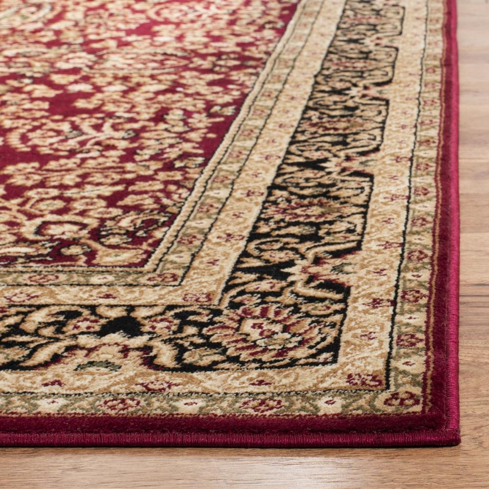 LYNDHURST, RED / BLACK, 6' X 9', Area Rug, LNH214A-6. Picture 1
