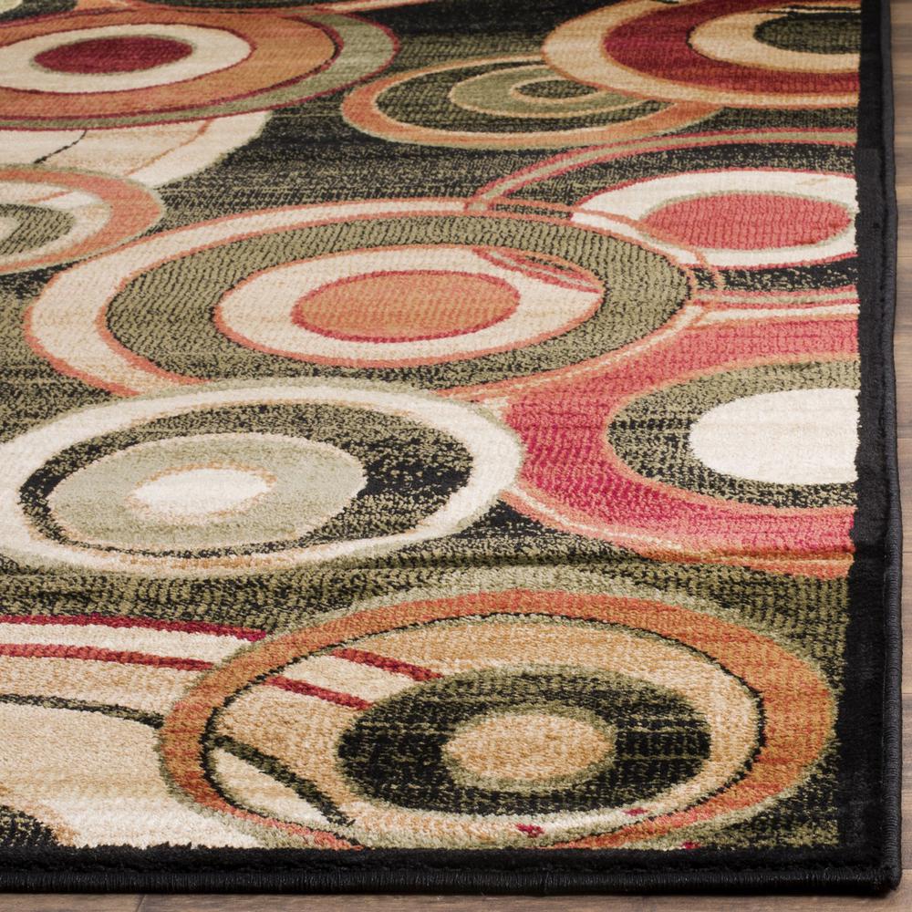 LYNDHURST, BLACK / MULTI, 6' X 9', Area Rug. Picture 1