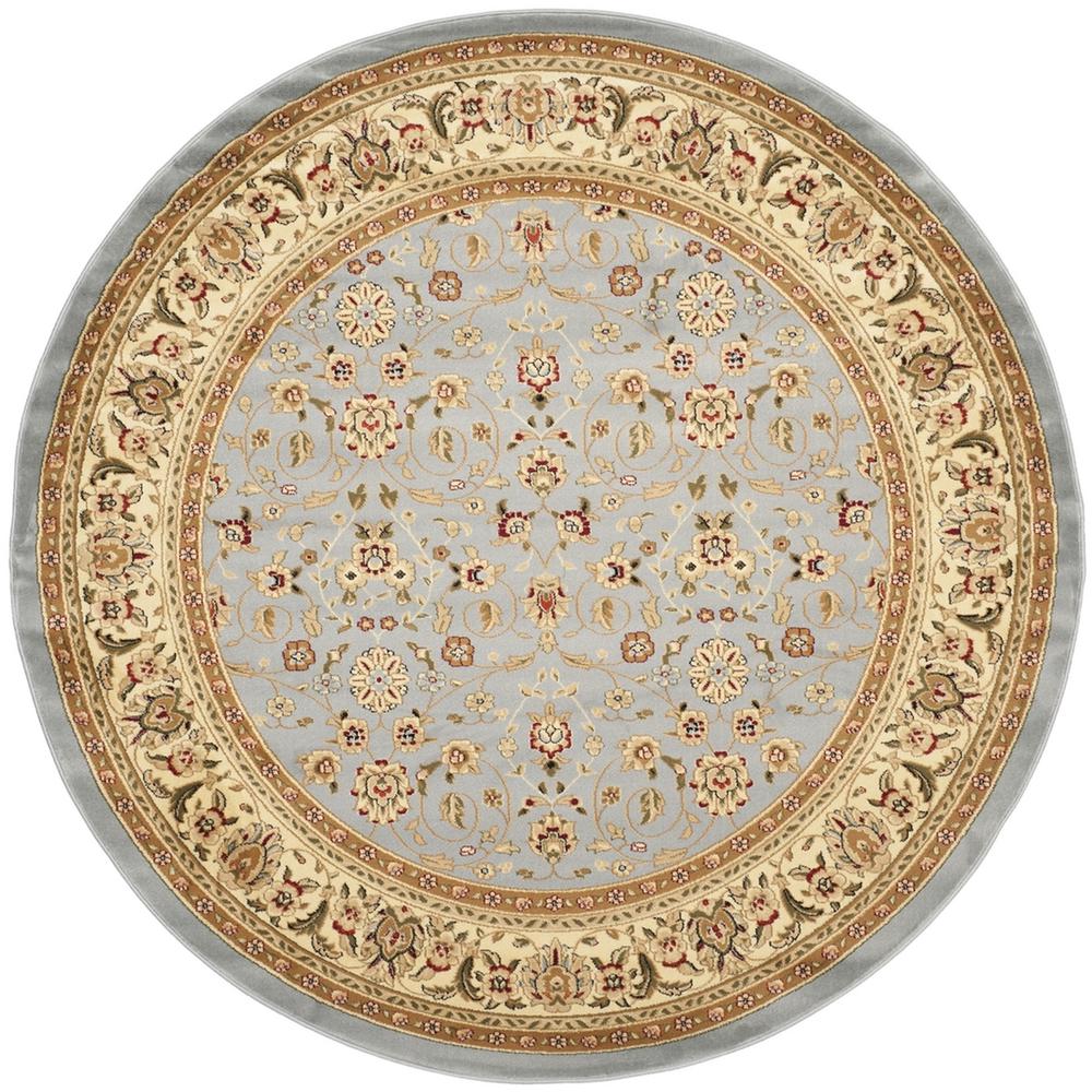 LYNDHURST, LIGHT BLUE / IVORY, 7' X 7' Round, Area Rug. Picture 1