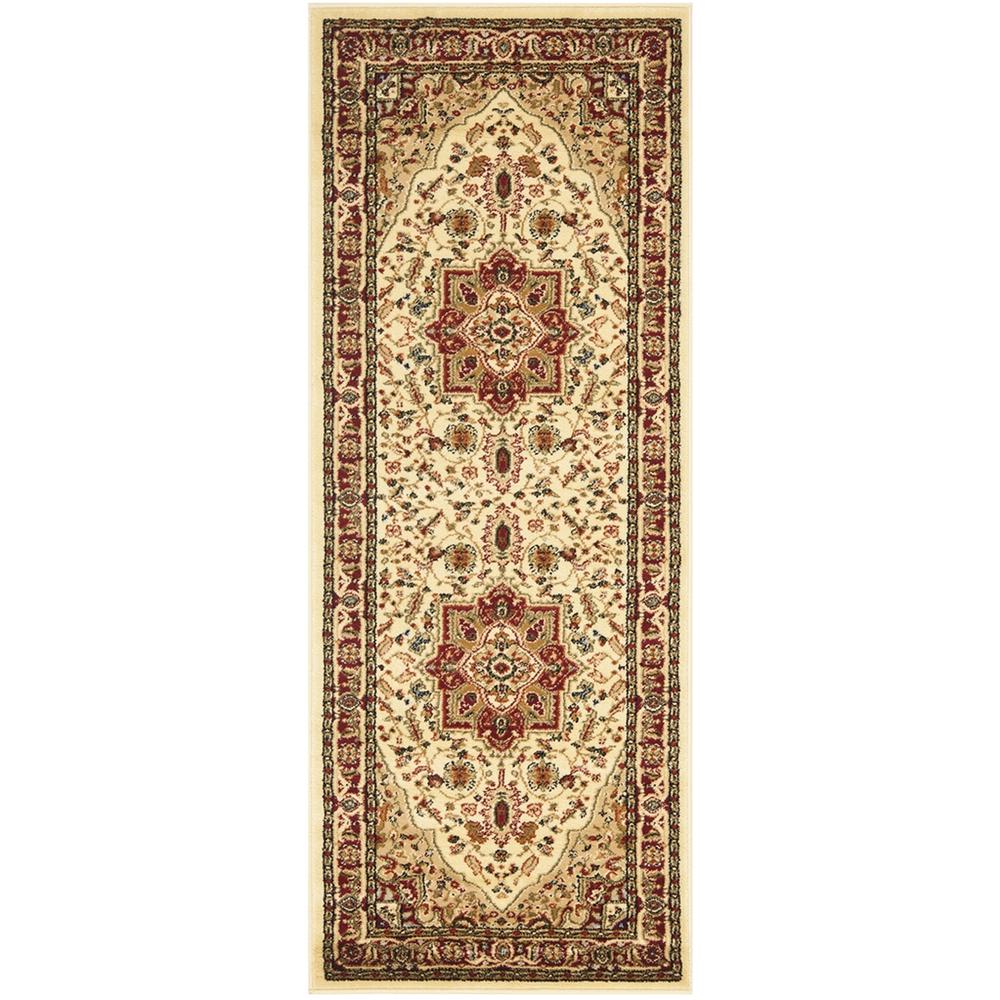 LYNDHURST, IVORY / RED, 2'-3" X 20', Area Rug, LNH330A-220. Picture 1