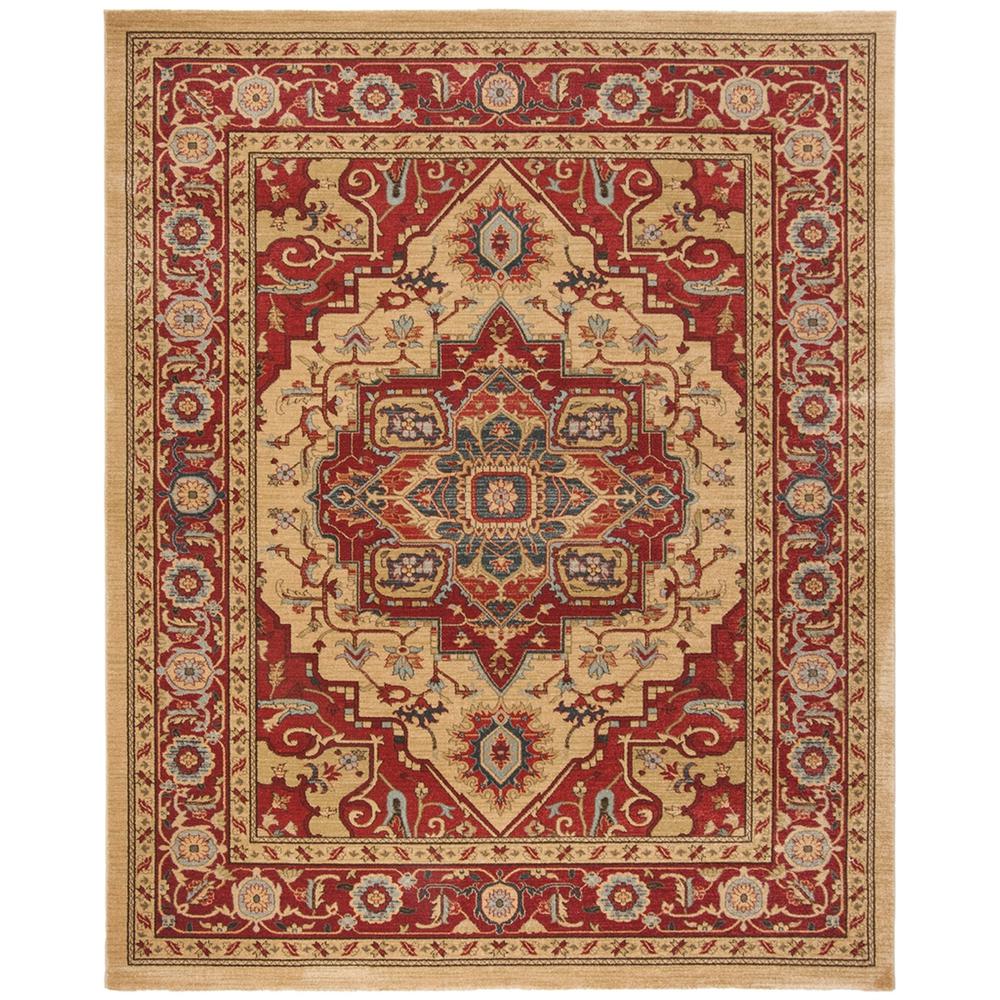MAHAL, RED / NATURAL, 8' X 10', Area Rug, MAH698A-810. Picture 1