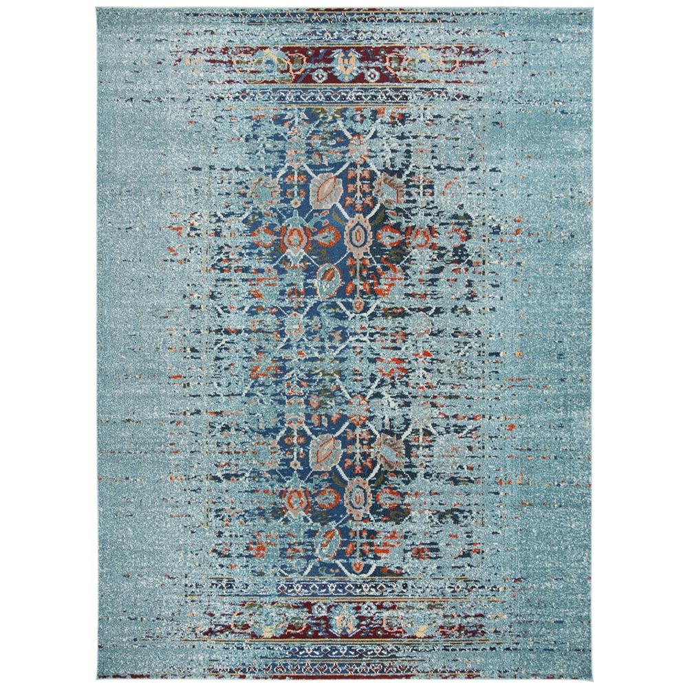 MONACO, BLUE / MULTI, 8' X 10', Area Rug. Picture 1