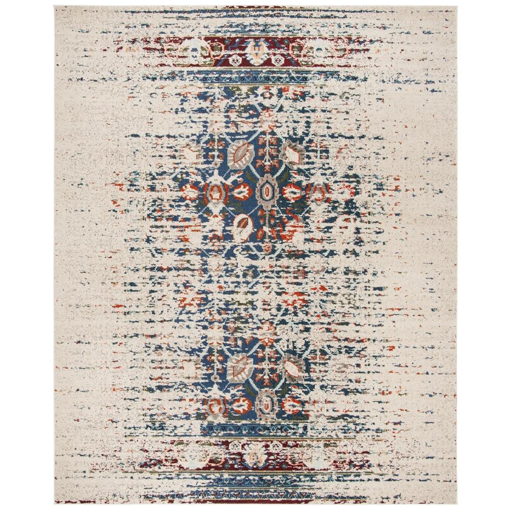 MONACO, IVORY / BLUE, 9' X 12', Area Rug. Picture 1