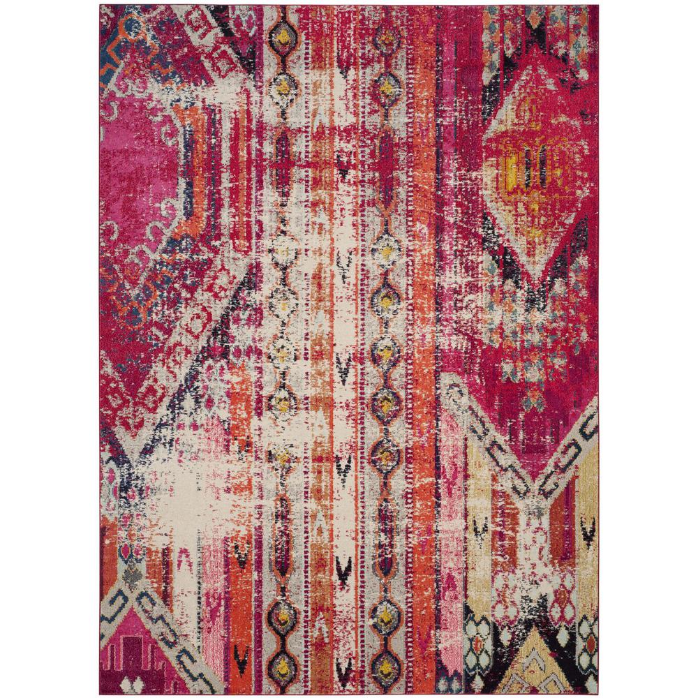 MONACO, MAGENTA / MULTI, 9' X 12', Area Rug. Picture 1