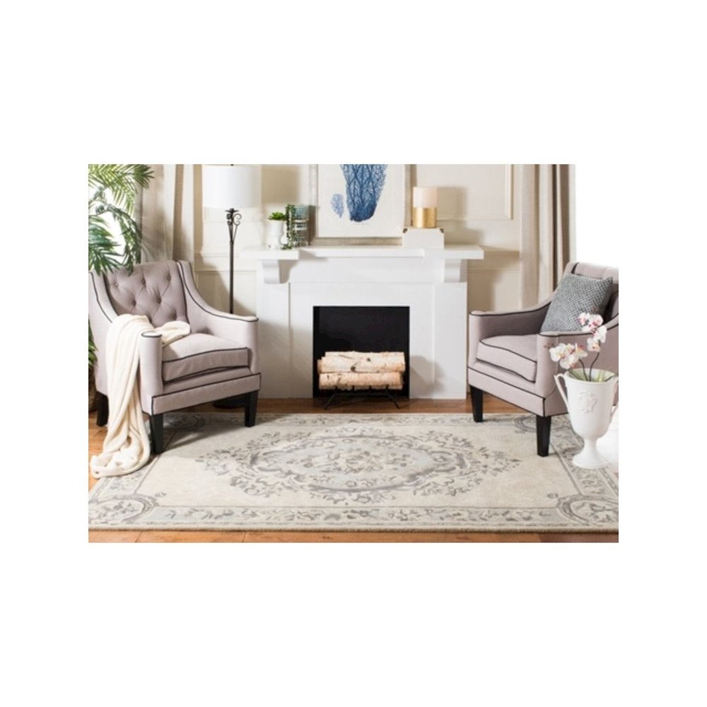 EMPIRE, BEIGE / LIGHT GREY, 7'-6" X 9'-6", Area Rug. Picture 6