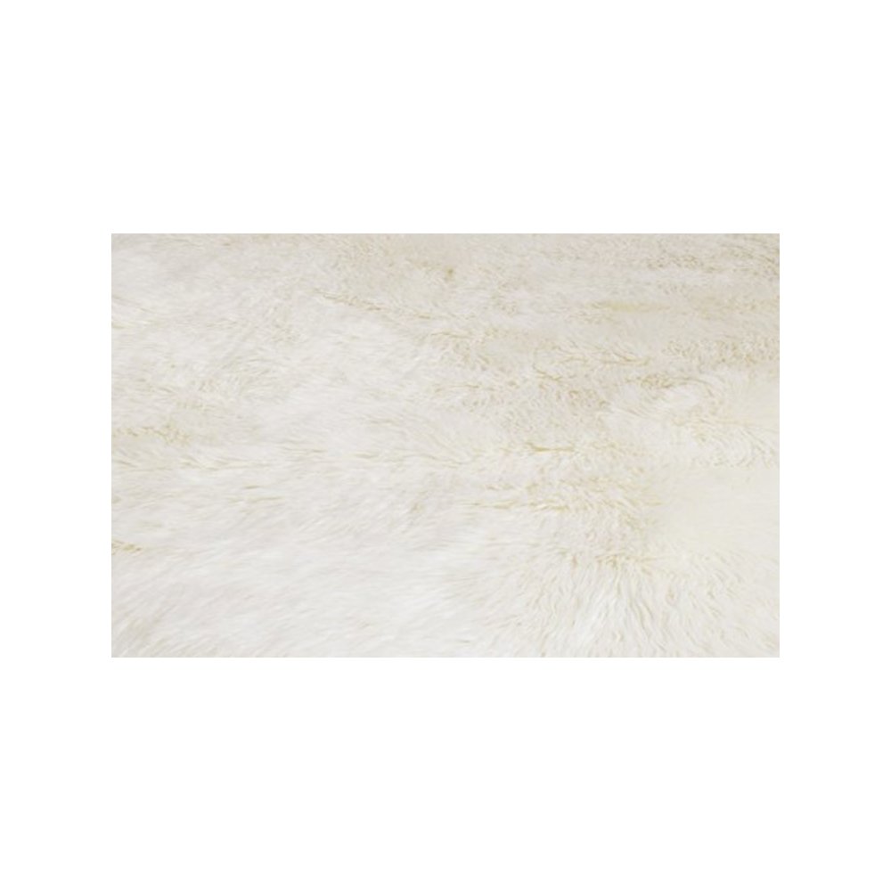 FAUX SHEEP SKIN, IVORY, 4' X 6', Area Rug, FSS115A-4. Picture 8