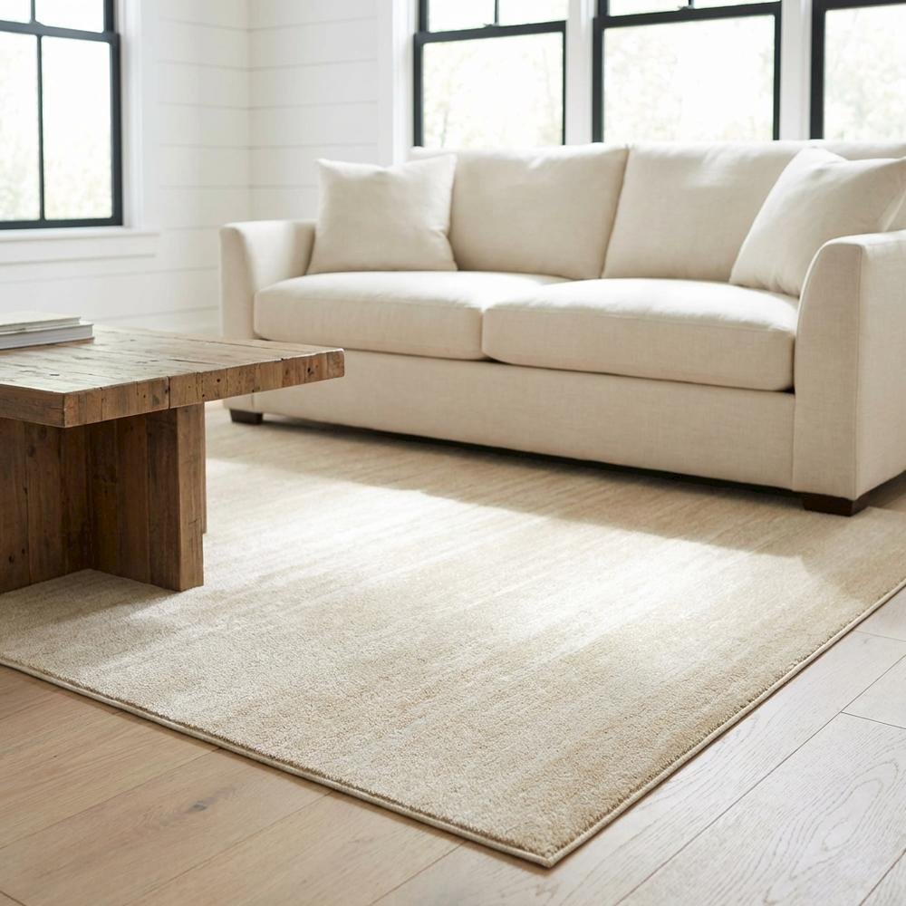 Cream and champagne area rug with polypropylene pile, power loomed. Picture 2
