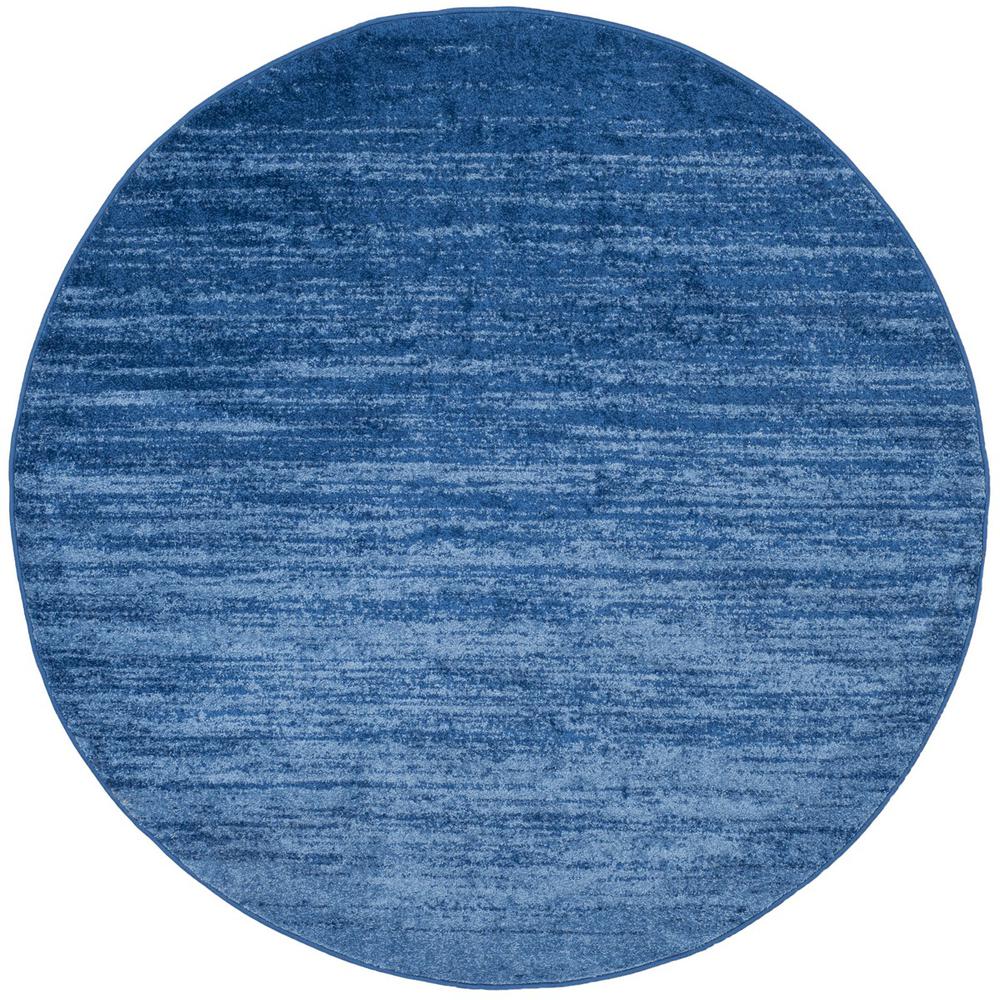 Adirondack, LIGHT BLUE / DARK BLUE, 9' X 9' Round, Area Rug. Picture 1