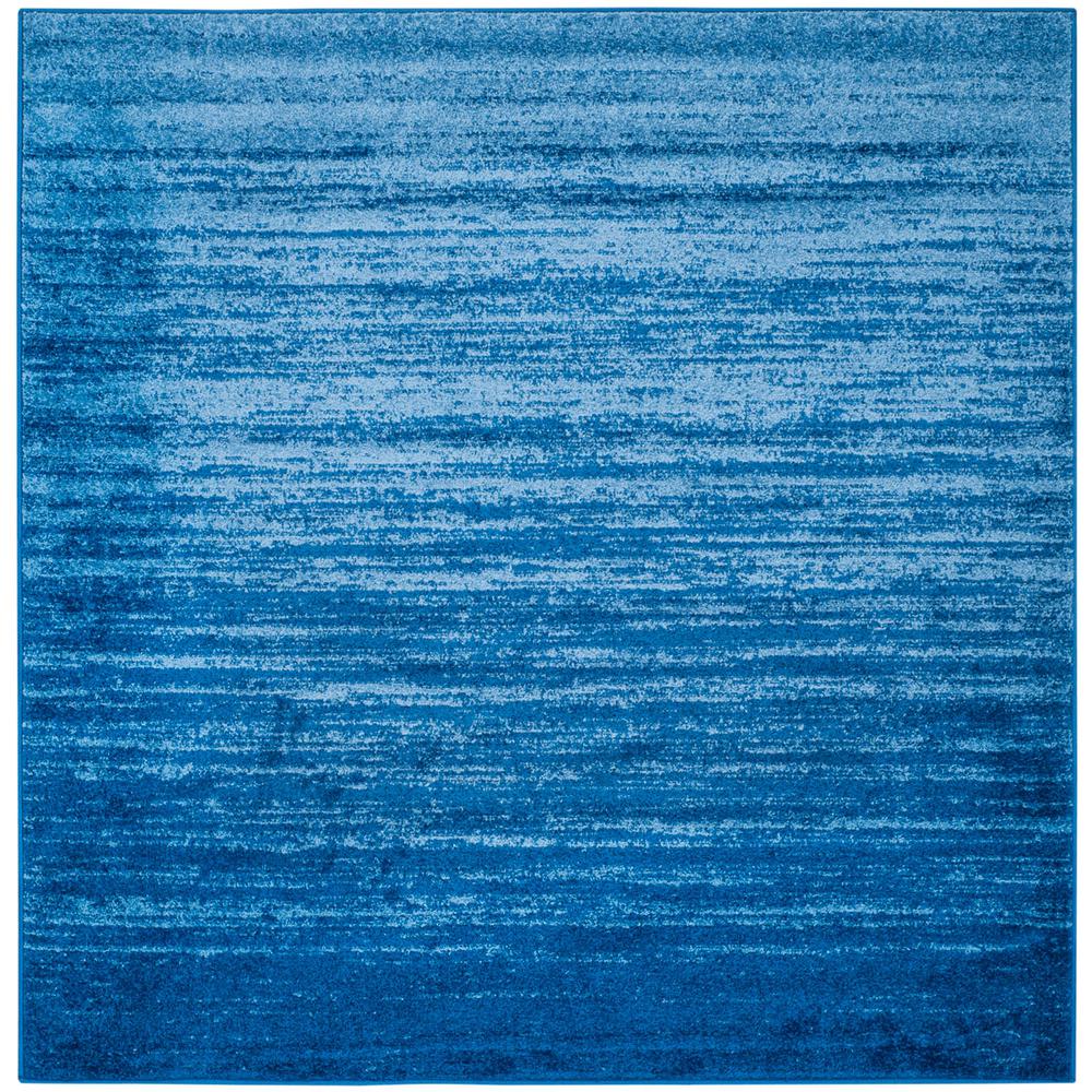 Adirondack, LIGHT BLUE / DARK BLUE, 9' X 9' Square, Area Rug. Picture 1