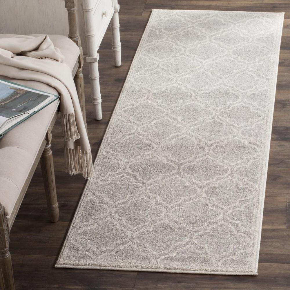 AMHERST, LIGHT GREY / IVORY, 2'-3" X 9', Area Rug, AMT412B-29. Picture 1