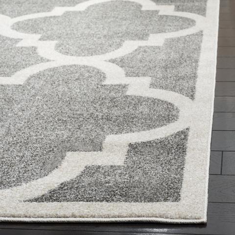 AMHERST, DARK GREY / BEIGE, 5' X 5' Round, Area Rug, AMT423R-5R. Picture 2